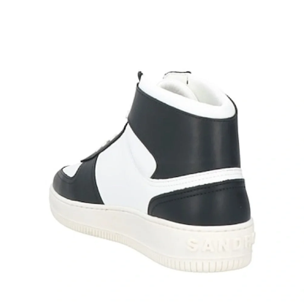 Sandro Monochrome Men's High-Top Sneakers. Size 11.5